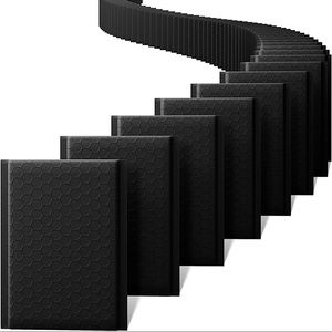 25 Self-Sealing Bubble Mailers • Black 4x8